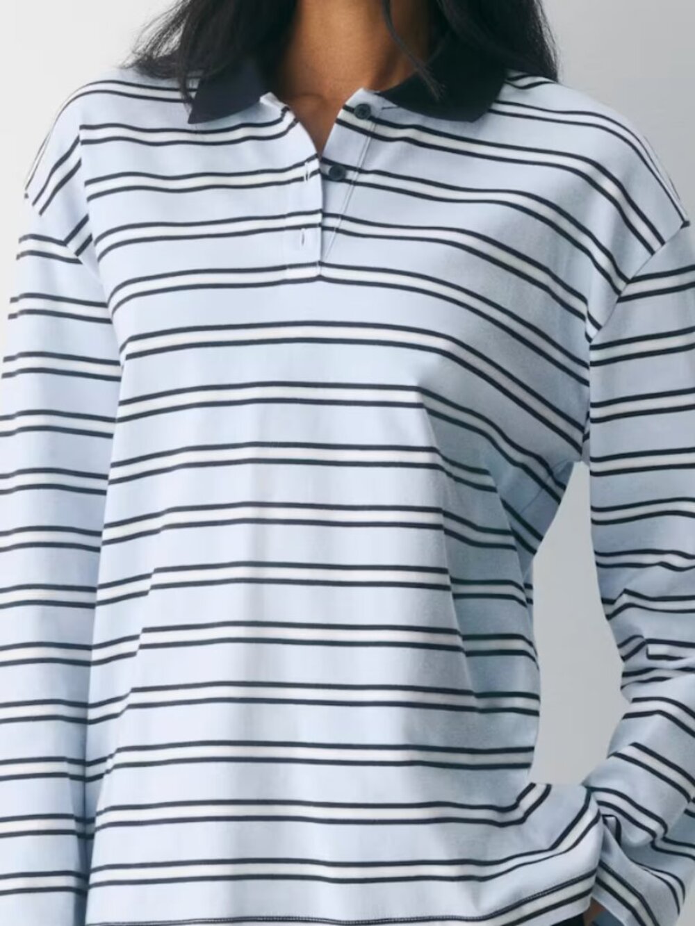 Aritzia | Tops | Aritzia Interlock Cotton Eton Longsleeve | Poshmark